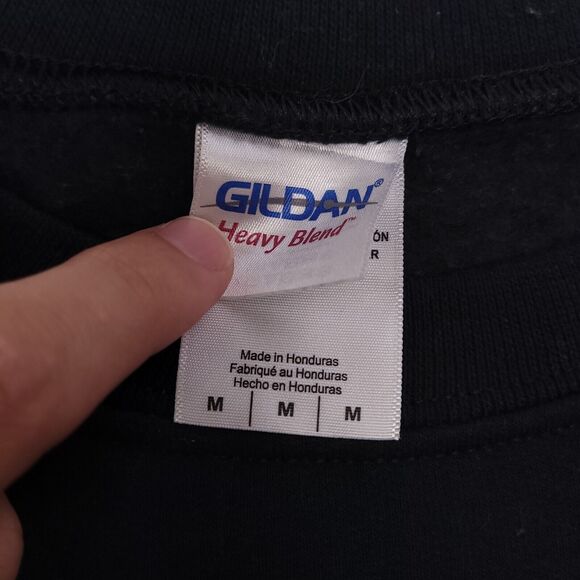 Rick & Morty Casual Long Sleeve Sweatshirt Mens Size Medium M Black Gildan - Picture 3 of 11